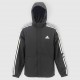 Adidas Αντιανεμικό Τζάκετ Μαύρο με Λευκές Ρίγες /pre owned